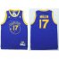 Golden State Warriors #17 Chris Mullin Blue Throwback Stitched NBA Jersey