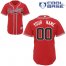 Braves Personalized Authentic Red MLB Jersey (S-3XL)