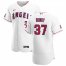 Los Angeles Angels #37 Dylan Bundy Mens Nike White Home 2020 Authentic Player MLB Jersey