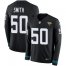 Nike Jacksonville Jaguars #50 Telvin Smith Black Team Color Mens Stitched NFL Limited Therma Long Sleeve Jersey