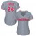 Cincinnati Reds #24 Tony Perez Grey Road Womens Stitched MLB Jersey