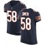 Nike Chicago Bears #58 Roquan Smith Navy Blue Team Color Mens Stitched NFL Vapor Untouchable Elite Jersey