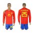 Spain #25 Illarramendi Red Home Long Sleeves Soccer Country Jersey