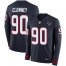 Nike Houston Texans #90 Jadeveon Clowney Navy Blue Team Color Mens Stitched NFL Limited Therma Long Sleeve Jersey
