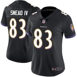 Nike Baltimore Ravens #83 Willie Snead IV Black Alternate Womens Stitched NFL Vapor Untouchable Limited Jersey