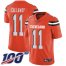 Nike Cleveland Browns #11 Antonio Callaway Orange Alternate Mens Stitched NFL 100th Season Vapor Limited Jersey