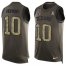 Nike Houston Texans #10 DeAndre Hopkins Green Mens Stitched NFL Limited Salute To Service Tank Top Jersey