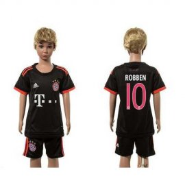 Bayern Munchen #10 Robben SEC Away Kid Soccer Club Jersey