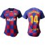 Womens Barcelona #14 Coutinho Home Soccer Club Jersey