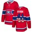 Adidas Montreal Canadiens #41 Paul Byron Red Home Authentic USA Flag Stitched NHL Jersey