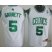 Kids Boston Celtics 5 Garnett White Jersey Cheap