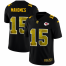 Kansas City Chiefs #15 Patrick Mahomes Mens Black Nike Golden Sequin Vapor Limited NFL Jersey