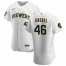 Milwaukee Brewers #46 Corey Knebel Mens Nike White Home 2020 Authentic Player MLB Jersey