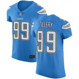 Nike Los Angeles Chargers #99 Jerry Tillery Electric Blue Alternate Mens Stitched NFL Vapor Untouchable Elite Jersey