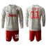 Juventus #11 D.Costa Away Long Sleeves Soccer Club Jersey