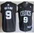 Boston Celtics 9 Rajon Rondo Black The Clinic Fashion Swingman NBA Jerseys Cheap