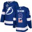 Adidas Tampa Bay Lightning #2 Luke Schenn Blue Home Authentic USA Flag 2020 Stanley Cup Champions Stitched NHL Jersey