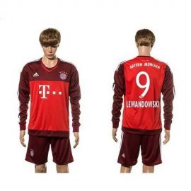 Bayern Munchen #9 Lewandowski Goalkeeper Long Sleeves Soccer Club Jersey