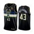 Nike Milwaukee Bucks #43 Thanasis Antetokounmpo Womens 2021 NBA Finals Champions Swingman Statement Edition Jersey Black Womens