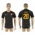 Roma #20 Fazio Sec Away Soccer Club Jersey