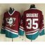 Anaheim Ducks #35 Jean-Sebastien Giguere Red CCM Throwback Stitched NHL Jersey