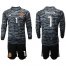 Spain #1 Casillas Black Long Sleeves Goalkeeper Soccer Country Jersey