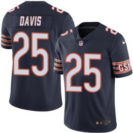 Nike Chicago Bears #25 Mike Davis Navy Blue Team Color Mens Stitched NFL Vapor Untouchable Limited Jersey