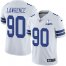 Nike Dallas Cowboys #90 DeMarcus Lawrence White Mens Stitched With Established In 1960 Patch NFL Vapor Untouchable Limited Jersey