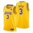 Nike Los Angeles Lakers #3 Anthony Davis Gold Mens 2021-22 NBA 75th Anniversary Diamond Swingman Jersey – Icon Edition Mens