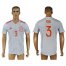 Spain #3 Pique Away Soccer Country Jersey