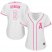Los Angeles Angels #6 Anthony Rendon White/Pink Fashion Womens Stitched MLB Jersey