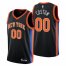 Nike Knicks Custom Mens 2022-23 City Edition NBA Jersey – Cherry Blossom Black