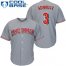 Cincinnati Reds #3 Scooter Gennett Grey Cool Base Stitched Youth MLB Jersey