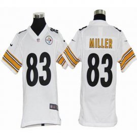 Nike Pittsburgh Steelers #83 Heath Miller White Youth Stitched NFL Elite Jersey