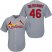 St.Louis Cardinals #46 Paul Goldschmidt Grey Cool Base Stitched Youth MLB Jersey