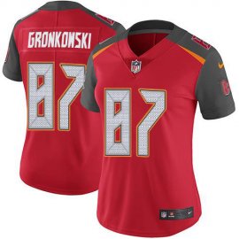 Nike Tampa Bay Buccaneers #87 Rob Gronkowski Red Team Color Womens Stitched NFL Vapor Untouchable Limited Jersey