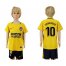Atletico Madrid #10 Carrasco Away Kid Soccer Club Jersey