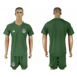 Mexico Military Green Goalkeeper 2018 FIFA World Cup Soccer Jersey