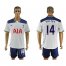 Tottenham Hotspur #14 Holtby White Home Soccer Club Jersey