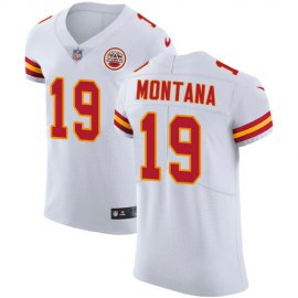 Nike Kansas City Chiefs #19 Joe Montana White Mens Stitched NFL Vapor Untouchable Elite Jersey
