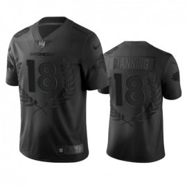 Denver Broncos #18 Peyton Manning Mens Nike Black NFL MVP Limited Edition Jersey