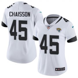 Nike Jacksonville Jaguars #45 KLavon Chaisson White Womens Stitched NFL Vapor Untouchable Limited Jersey