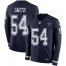 Nike Dallas Cowboys #54 Jaylon Smith Navy Blue Team Color Mens Stitched NFL Limited Therma Long Sleeve Jersey