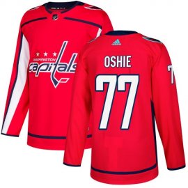 Adidas Washington Capitals #77 T.J Oshie Red Home Authentic Stitched NHL Jersey