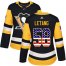Adidas Pittsburgh Penguins #58 Kris Letang Black Home Authentic USA Flag Womens Stitched NHL Jersey