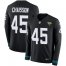 Nike Jacksonville Jaguars #45 KLavon Chaisson Black Team Color Mens Stitched NFL Limited Therma Long Sleeve Jersey