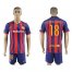 Barcelona #18 Jordi Alba Home Soccer Club Jersey