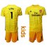 Arsenal #1 Leno Yellow Goalkeeper Kid Soccer Club Jersey