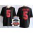 Florida State Seminoles (FSU) 5 Jameis Winston Black College Football NCAA Jerseys 2014 Vizio BCS National Championship Game Patch