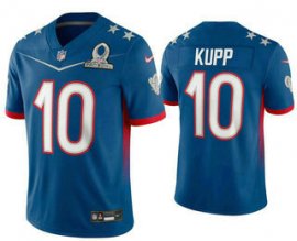 Mens Los Angeles Rams #10 Cooper Kupp Blue 2022 Pro Bowl Vapor Untouchable Stitched Limited Jersey